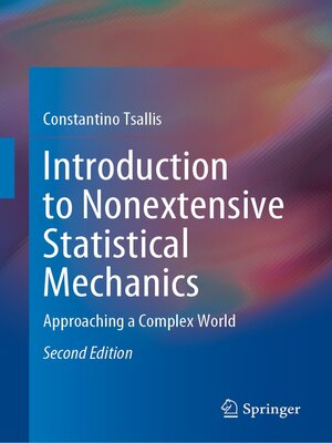 cover image of Introduction to Nonextensive Statistical Mechanics